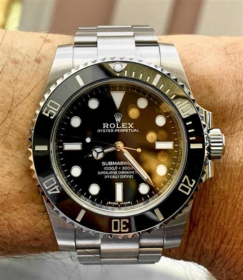 rolex submariner no date wrist